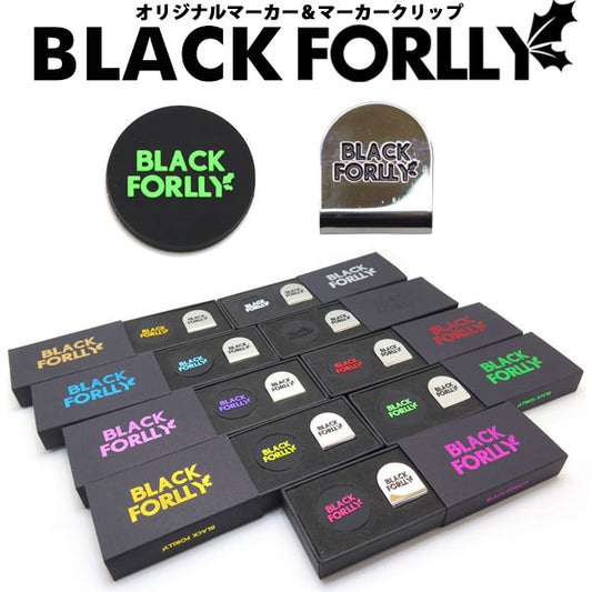 BLACK FORLLY ゴルフマーカー＆クリップセット